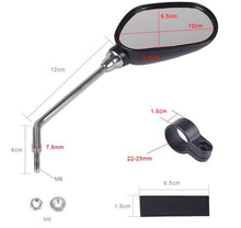 Load image into Gallery viewer, 1 Pair Bicycle Rear View Mirror Bike Cycling Wide Range Back Sight Reflector Angle Adjustable Left Right Mirrors Reflective Cycling Wide Angle 360D Rotation Mirror For Mountain Road Cycling Bicycle Electric Bike Mobility Scooter

