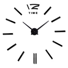 Load image into Gallery viewer, Wall Clock Watch Clocks 3D Frameless Wall Clock Large Stickers Wall Decoration for Living Room Bedroom 3D Acrylic Mirror Stickers Living Room Quartz Needle Europe
