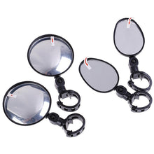 Load image into Gallery viewer, 2Pcs Bicycle Mirror Universal Handlebar Rearview Mirror 360 Degree Rotate For Bike Bicycle Cycling Accessories Wide Angle Convex Mirror Adjustable Rotatable Handlebar For Mountain Bike Off Road Bike and Fixed Gear Bike Handlebars
