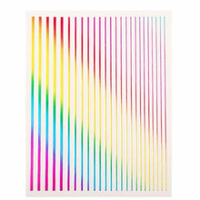 Load image into Gallery viewer, Nail Strip Stickers Black Gold Rose Gold Silver Metal Strip Tape Nail Art Adhesive Foil Tips Nail Sticker Decals Metallic Curve Strip Line Nail Decal Self-Adhesive 3D Wave Design Decoration for Women Girls Tape Nail Art Stickers Decal Decoration

