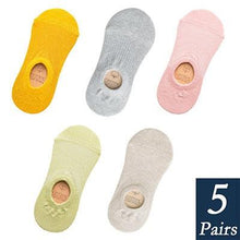 Load image into Gallery viewer, Women's Cute Cotton Invisible No Show Non-Slip Summer Candy Solid Color Silicone Short Socks Fashion Thin Ankle Boat Socks
