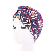 Load image into Gallery viewer, Fashion Soft Cotton Print Inner Headdress Lightweight Turban Elegant Bonnet Hijab Caps Arab Wrap Hijab Headscarf Hat For Woman
