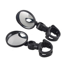 Load image into Gallery viewer, Universal Bicycle Mirror Bicycle Accessories Handlebar Rearview Mirror Rotate Wide-Angle Rearview Mirror Rotatable Round Adjustable Shockproof Convex Wide Angle Universal Back Rear View Mirrors

