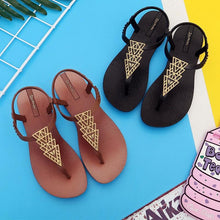 Load image into Gallery viewer, Summer Sandals Women New Flat Slides Flip Flops Seaside Vacation Shoes Woman Beach Flat Style Casual Sandals Slippers Beach Shoes Dress Summer Beach Shoes Thong Slippers
