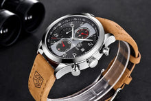 Load image into Gallery viewer, Luxury New Men's Sport Wrist Watches Military Leather Waterproof Watch Luminous Hands Mens Watches
