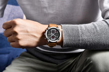 Load image into Gallery viewer, Luxury New Men's Sport Wrist Watches Military Leather Waterproof Watch Luminous Hands Mens Watches
