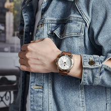 Load image into Gallery viewer, Top Luxury Fashion Mens Watches Quartz Casual Leather Design Sport Analog Waterproof Classic Wrist Watch
