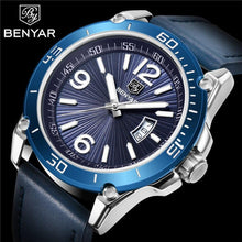 Load image into Gallery viewer, Top Luxury Fashion Mens Watches Quartz Casual Leather Design Sport Analog Waterproof Classic Wrist Watch

