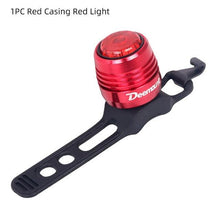 Load image into Gallery viewer, Bicycle Rear Light Bike Warning Lamp USB Charge Red White Light Color Safety Headlight Bike Tail Light Rechargeable Ultra Bright Bike Rear Light USB Rechargeable Bike LED Light
