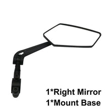 Load image into Gallery viewer, New Scratch Resistant Glass Lens Rear View Mirror Bike Cycling Clear Wide Range Back Sight Rearview Reflector Adjustable Handlebar Rotatable Bicycle Rear View Glass Mirror Wide Angle Acrylic  Safety Mirror New Scratch Resistant Glass Lens
