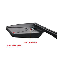Load image into Gallery viewer, New Scratch Resistant Glass Lens Rear View Mirror Bike Cycling Clear Wide Range Back Sight Rearview Reflector Adjustable Handlebar Rotatable Bicycle Rear View Glass Mirror Wide Angle Acrylic  Safety Mirror New Scratch Resistant Glass Lens
