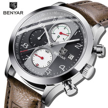Load image into Gallery viewer, Luxury New Men's Sport Wrist Watches Military Leather Waterproof Watch Luminous Hands Mens Watches
