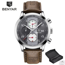 Load image into Gallery viewer, Luxury New Men's Sport Wrist Watches Military Leather Waterproof Watch Luminous Hands Mens Watches
