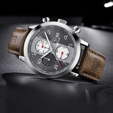 Load image into Gallery viewer, Luxury New Men's Sport Wrist Watches Military Leather Waterproof Watch Luminous Hands Mens Watches
