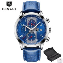 Load image into Gallery viewer, Luxury New Men's Sport Wrist Watches Military Leather Waterproof Watch Luminous Hands Mens Watches
