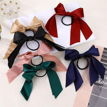 Load image into Gallery viewer, Bow-Knot Elastic Hair Bands Accessories Fashion Hair Band Long Ribbon Bow Ponytail Hair Tie Scrunchies Ponytail Holder Accessories for Women And Girls
