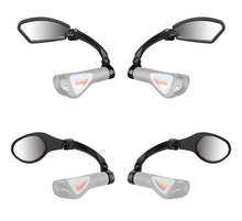 Load image into Gallery viewer, Stainless Steel Bicycle Lens Mirror Handlebar Side Safety Rear View Mirror Road Bike Cycling Rearview Mirrors Blast-Resistant Adjustable Bike Rearview Mirror With Large Lens Bicycle Mirrors For Handlebars
