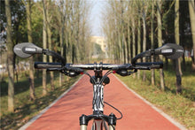 Load image into Gallery viewer, Stainless Steel Bicycle Lens Mirror Handlebar Side Safety Rear View Mirror Road Bike Cycling Rearview Mirrors Blast-Resistant Adjustable Bike Rearview Mirror With Large Lens Bicycle Mirrors For Handlebars
