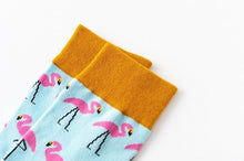 Load image into Gallery viewer, New Fashion Pure Soft Cotton Cartoon Animals Casual Socks Loving Heart Flamingo Women Cute Funny Short Ankle Socks For Men And Women
