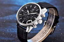 Load image into Gallery viewer, Luxury Steel Sports Men's Watches Business Design Leather Band Wrist Watch Military Quartz
