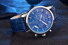 Load image into Gallery viewer, Luxury Steel Sports Men's Watches Business Design Leather Band Wrist Watch Military Quartz
