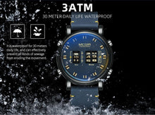 Load image into Gallery viewer, New Military Sport Watches Luxury Brown Leather Strap Quartz Wrist Watch Stylish Roller Watch For Men
