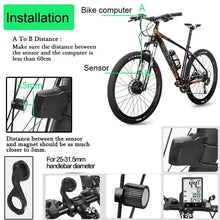 Load image into Gallery viewer, Waterproof Bicycle Computer Wireless And Wired Bike Cycling Odometer Stopwatch Speedometer Bicycle Speedometer With LCD Display 20 Functions And Automatic Wake-up
