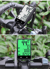 Load image into Gallery viewer, Waterproof Bicycle Computer Wireless And Wired Bike Cycling Odometer Stopwatch Speedometer Bicycle Speedometer With LCD Display 20 Functions And Automatic Wake-up
