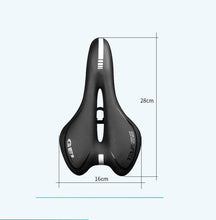 Load image into Gallery viewer, Breathable Silicone Cushion Seat PU Leather Surface Silica Filled Gel Comfortable Shockproof Bicycle Saddle Padded Professional Waterproof Road Bike Saddle For Men
