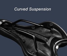 Load image into Gallery viewer, Breathable Silicone Cushion Seat PU Leather Surface Silica Filled Gel Comfortable Shockproof Bicycle Saddle Padded Professional Waterproof Road Bike Saddle For Men
