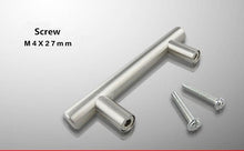 Load image into Gallery viewer, Stainless Steel Kitchen Door Cabinet T Bar Handle Pull Knob Door Pull Handle Stainless Door Handle Stainless Steel Hollow Bar Drawer Pulls Cupboard Knob For Kitchen Furniture
