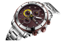 Load image into Gallery viewer, Luxury Men's Business Quartz Watches Blue Fashion Chronograph Elegant Stainless Steel Wristwatches For Man
