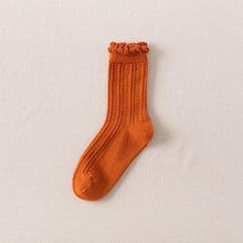 Load image into Gallery viewer, Ruffle Frilly Socks Kawaii Cotton Socks Cute Women Solid Color Warm Winter Running Cycling Climbing Unisex socks For Men And Women

