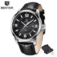 Load image into Gallery viewer, 2021 New Simple Business Quartz Men Wristwatch Luxury Casual Leather Strap Waterproof Watch
