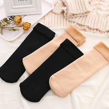 Load image into Gallery viewer, 3Pairs Female Winter Warm Thicken Thermal Soft Casual Solid Color Socks Wool Cashmere Home Snow Boots Velvet Home Floor Sock For Women
