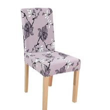 Load image into Gallery viewer, New Chair Covers Spandex Stretch Chair Covers Dining Slipcover Decorative Chair Cover floral For Kitchen Wedding Banquet Hotel Stretch Armless Chair Slipcover for Dining Room Seat Cushion, Spandex Kitchen Parson Chair Protector Cover, Removable &amp; Washable
