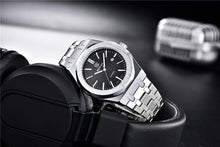 Load image into Gallery viewer, Fashion Stainless Steel Mens Quartz Analog Watch Luminous Waterproof Mens Sports Minimalist Wrist Watch
