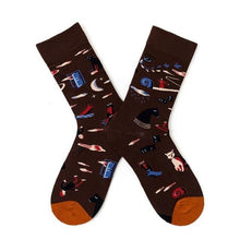 Load image into Gallery viewer, Novelty Happy Funny Women Graphic Short Socks Socks Combed Out Of Pure Cotton Art Abstract Oil Painting Socks French Style Crew Socks For Men And Women
