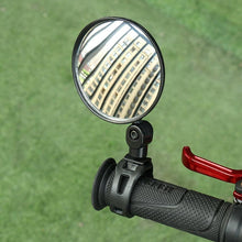 Load image into Gallery viewer, 1PC Bicycle Rearview Wide Angle Handlebar Mirrors Flexible Rotate Cycling Rear View Bike Mirror Adjustable 360 Degree Rotatable Rearview Bicycle Mirrors Shockproof Wide Angle Safety Mirror For Most Mountain Road Bike

