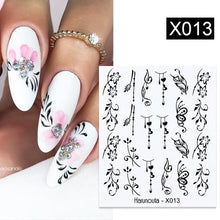 Load image into Gallery viewer, Abstract Lady Face Water Decals Fruit Flower Summer Leopard Alphabet Leaves Nail Stickers Water Black Leaf Sliders Marble Nail Art Stickers Water Transfer Nail Decals Full Wraps Gradient Acrylic Nail Kits for Women Manicure Decoration
