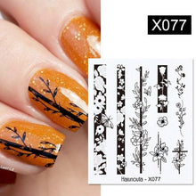 Load image into Gallery viewer, Abstract Lady Face Water Decals Fruit Flower Summer Leopard Alphabet Leaves Nail Stickers Water Black Leaf Sliders Marble Nail Art Stickers Water Transfer Nail Decals Full Wraps Gradient Acrylic Nail Kits for Women Manicure Decoration
