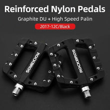 Load image into Gallery viewer, Ultralight Seal Bearings Bicycle Bike Pedals Cycling Nylon Road Pedals Flat Platform Bicycle Parts Accessories Pedals Mountain Bike Pedals Lightweight Nylon Fiber Bicycle Platform Pedals For Mountain Bike
