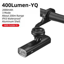 Load image into Gallery viewer, Bike Front Light Rainproof USB Rechargeable Bicycle Light Cycling Headlight LED Flashlight Bike USB Rechargeable Bicycle Light  Bicycle Front Headlight LED Bike Headlight Lamp 2000mAh
