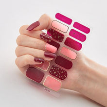 Load image into Gallery viewer, Full Cover Nail Stickers Designer Nail Decals Fashion Five Sorts of Nail Stickers  Nail Sticker set Nail Decoration Nail Strips 3D Nail Art Stickers Decal Slider Template Diy Nail Tool Decorations Nail Art Design Self Adhesive Luxury Designer Nail Sticker
