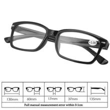 Load image into Gallery viewer, Ultra Light Reading Glasses Presbyopia  Eyeglasses Diopter Reading Glasses For Men Metal Quality Classic Frame Computer Readers Reading Glasses with Comfort Spring Hinges for Men and Women  1.0 1.5 2.0 2.5 3.0
