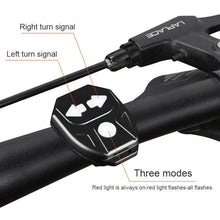 Load image into Gallery viewer, Bike Turn Signals Remote Control Bicycle Direction Indicator LED Rear Light USB Rechargeable Cycling Taillight With Horn Wireless Remote Control Bike Rear Light Back USB Rechargeable Safety Warning Cycling Light Fits On Any Road Bicycle

