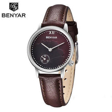 Load image into Gallery viewer, New Red Women Fashion Watch Quartz Luxury Leather Strap Analog Waterproof And Scratch Resistant Watches Excellent Gift For Women
