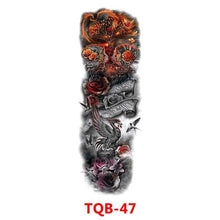 Load image into Gallery viewer, Full Arm Large Size Sleeve Temporary Sticker Dragon Tattoo Waterproof Body Art Realistic 3D Design For Mens
