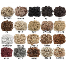 Load image into Gallery viewer, Trending LARGE Comb Clip In Curly Hair Extension Synthetic Hair Pieces Chignon Women Updo Cover Hairpiece Extension Hair Bun Clip in Hair Extension For Volumized Hair Buns For Girls
