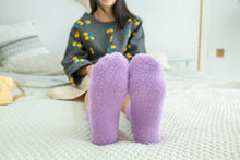 Load image into Gallery viewer, 1 pairs Thermal Fluffy Socks Autumn-Winter New Year Socks New Fashion Warm Avocado Cherry Eggplant Socks Warm Ankle Socks Winter Socks For Men And Women
